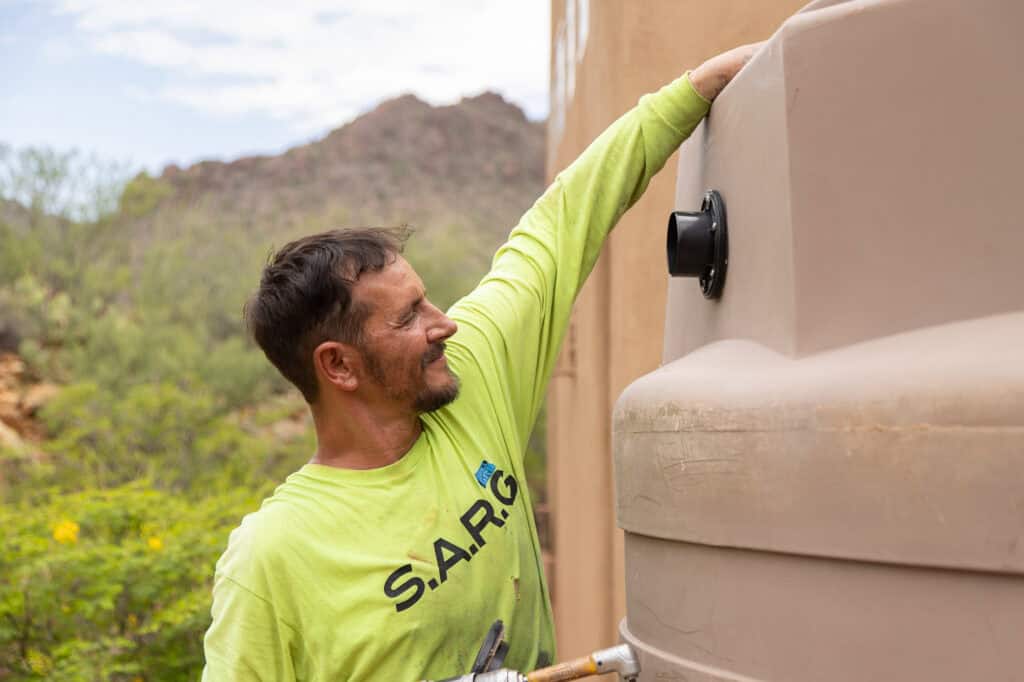 Above-Ground Water Tanks vs Cisterns: What’s the Difference? 1 southern arizona rain gutters above ground plastic tanks