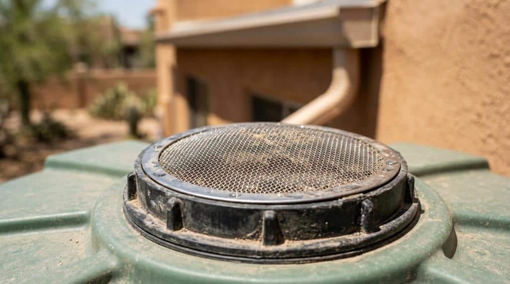 above ground water tank installation