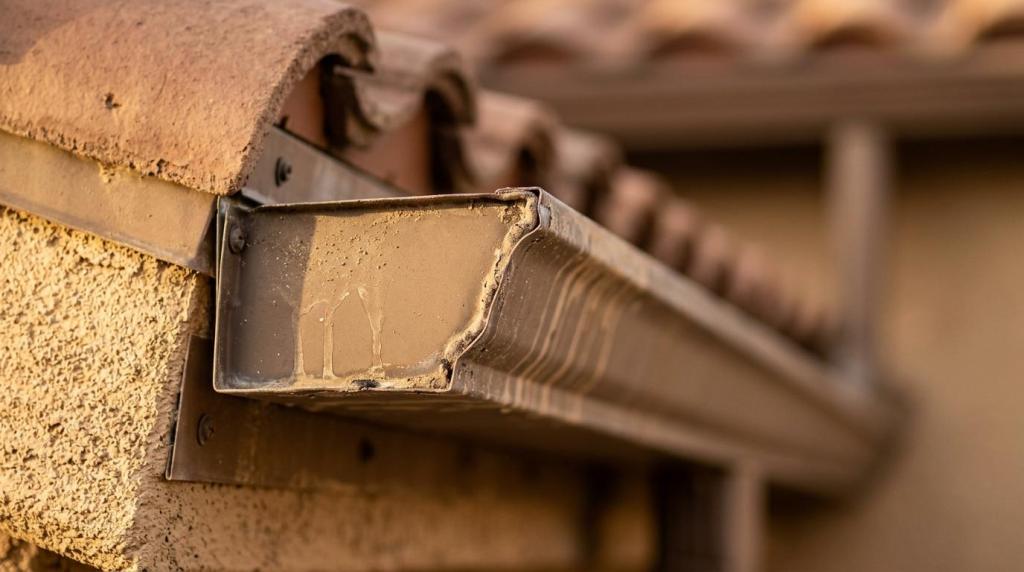 best gutter colors for stucco homes