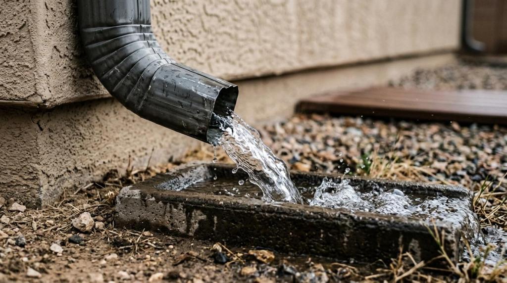 Cómo los canalones protegen las casas de las tormentas monzónicas