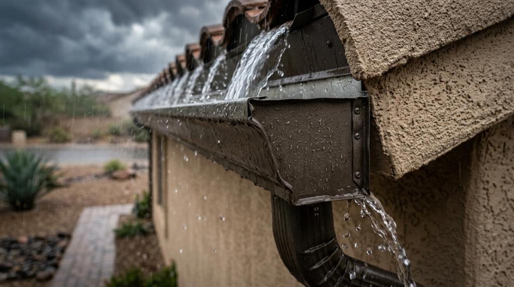 rain gutters oro valley az